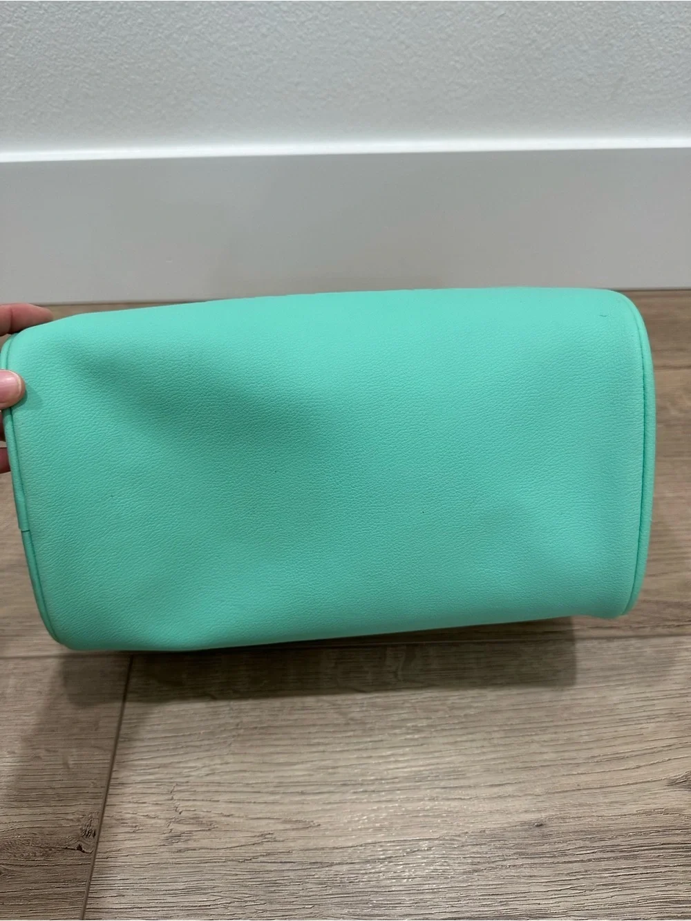 TRULY Signature vanity case mint Seafoam Double-Zip Cosmetic Case magnetic large